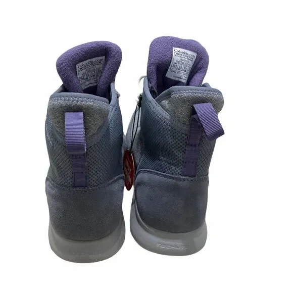 Columbia Nikiski Boots 503 Winter Snow Insulated Waterproof Purple Gray 10.5 - Picture 5 of 10